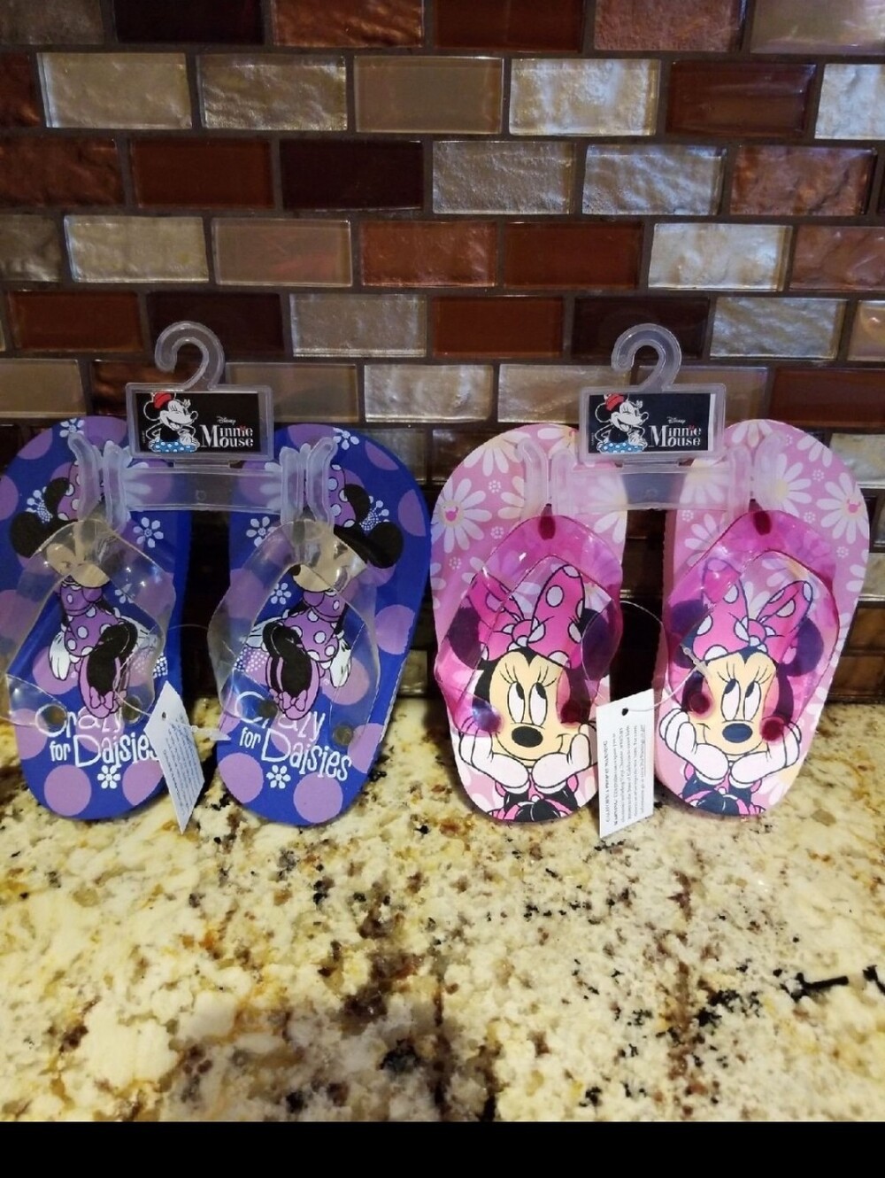 Kids Flip Flops - Minnie Mouse Disney Pink / Purple